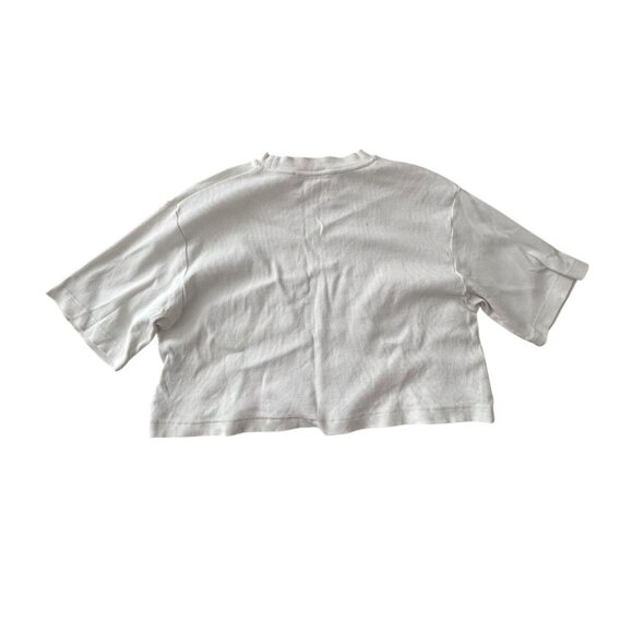 Off-White Eco-Friendly Womens Cropped T-Shirt - Picture 2 of 6